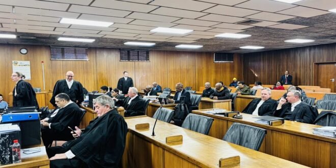 A view inside the High Court in Bloemfontein during the asbestos trial within a trial on 21 May 2025.