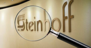 The logo of multinational retail holding company, Steinhoff.