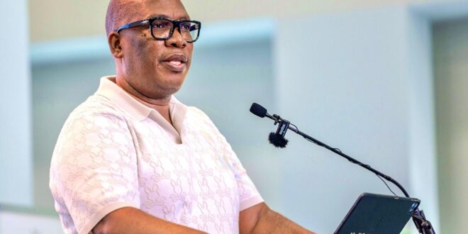 Gauteng Premier Panyaza Lesufi presents the Economic Growth and Development Plan 2030.