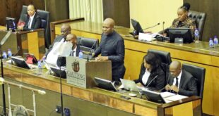 Gauteng Economic and Finance MEC Lebogang Maile tables the provincial budget at the Gauteng Legislature on 10 March 2026.