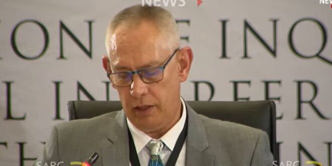 Tshwane Metro Police Department's (TMPD) Deputy Commissioner Revo Spies is giving evidence at Madlanga Commission of Inquiry in Pretoria on March 24, 2026.