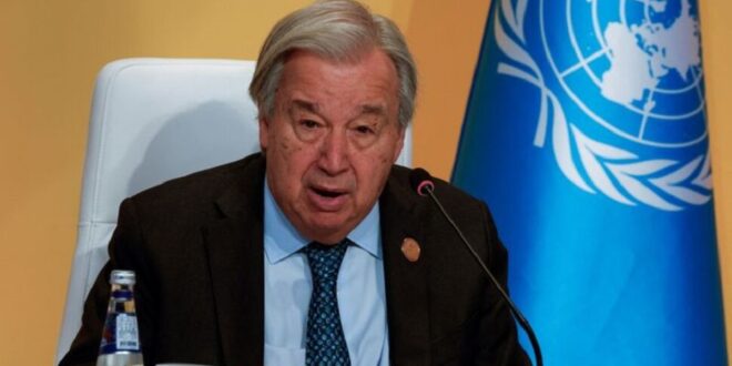 United Nations Secretary-General Antonio Guterres speaks on the day of the Second World Summit for Social Development, focusing on advancing social development and reaffirming commitments to the Copenhagen Declaration, in Doha, Qatar on November 4, 2025.