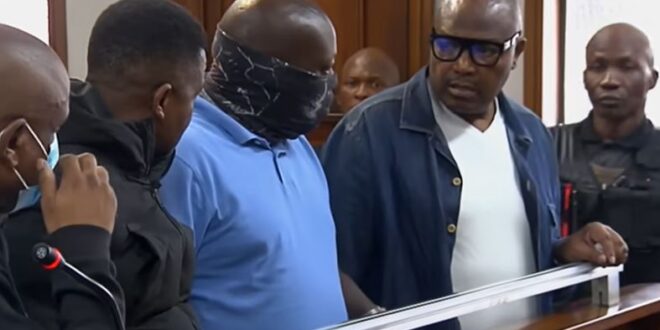 Katiso Molefe and his three co-accused appear in the Alexandra Magistrates Court in Johannesburg on December 3, 2025.