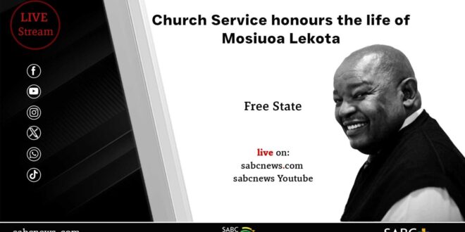 LIVE Church service to honour Mosiuoa Lekota in Free State