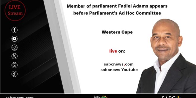 LIVE Fadiel Adams appears before Ad Hoc Committee 04