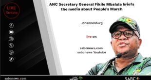 LIVE Fikile Mbalula briefs the media about Peoples March