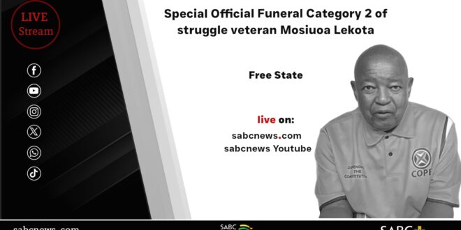 LIVE Funeral of struggle veteran Mosiuoa Lekota