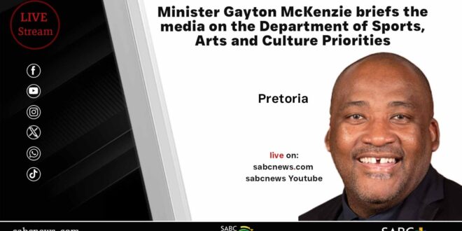 LIVE Gayton McKenzie briefs media on DSAC priorities