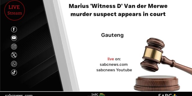 LIVE Marius van der Merwes murder suspect appears in court