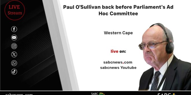 LIVE Paul OSullivan back Ad Hoc Committee 05 March