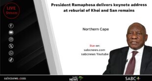 LIVE Ramaphosa delivers keynote at reburial of Khoi San remains