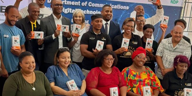 Malatsi hands over smart devices to small business owners in