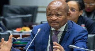 Police Minister Senzo Mchunu testifies before the Ad Hoc Committee on October 21, 2025.