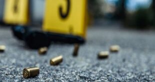 Bullets seen at a crime scene.