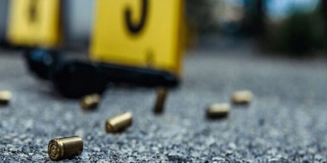 Bullets seen at a crime scene.