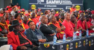 South African Municipal Workers Union (Samwu) National Conference in Mbombela, Mpumalanga.