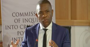 KwaZulu-Natal Police Commissioner Nhlanhla Mkhwanazi testifying at the Madlanga Commission of Inquiry in Pretoria, September 19, 2025.