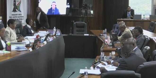 Former police reservist and businessman Aris Danikas testifies at the Nkabinde Enquiry in Pretoria on March 9, 2026.