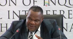 Sergeant Fannie Nkosi giving testimony at the Madlanga Commission of Inquiry in Pretoria on March 23, 2026.