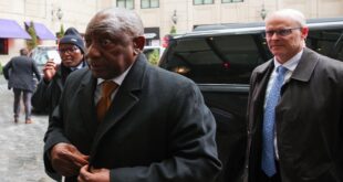 South African President Cyril Ramaphosa is in the US for Rev Jesse Jackson's funeral, March 6, 2026.