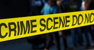 Crime scene cordoned-off.