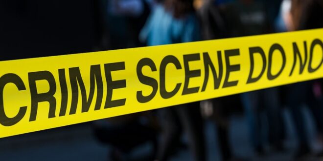 Crime scene cordoned-off.