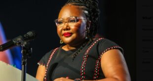 Basic Education Minister Siviwe Gwarube speaking at an event.