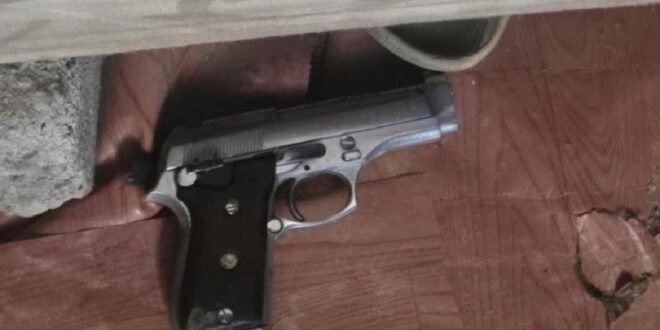 A firearm found at the crime scene in Inanda.