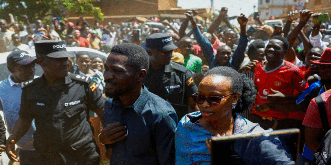 Uganda opposition leader Bobi Wine left country after disputed vote