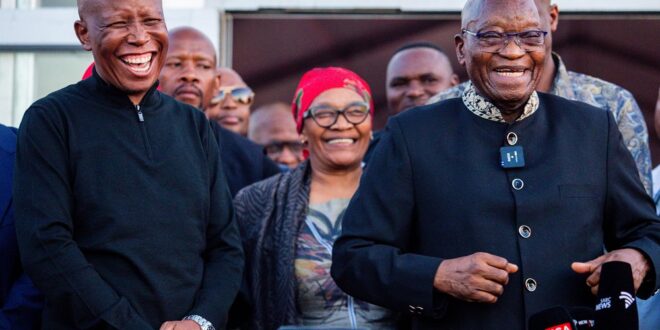 Zuma calls for united front with EFF to complete liberation